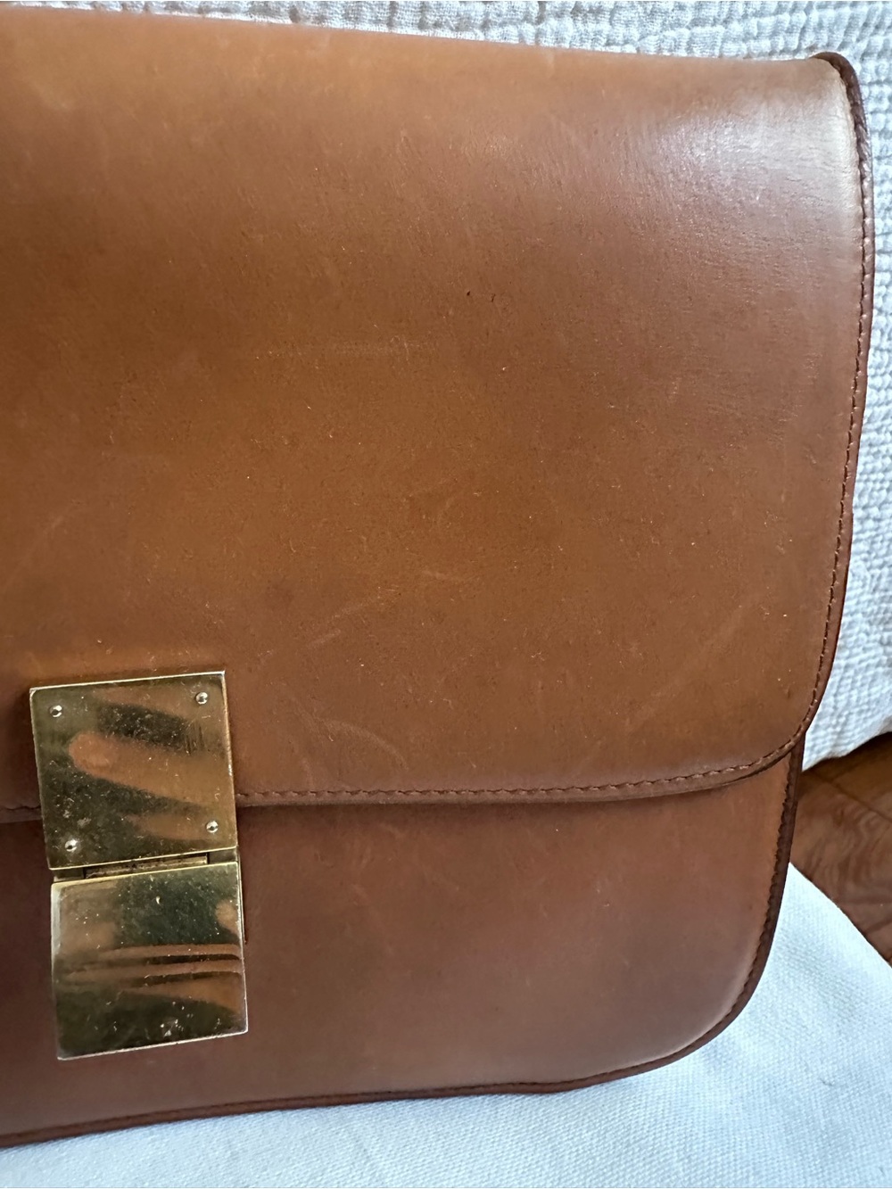 CELINE Phoebe Philo Classic Box Bag in Medium - Color Camel - Picture 13 of 17